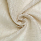 Faux Linen 60"x102" Rectangular Tablecloth Beige - Slubby Textured & Wrinkle Resistant Table Cover