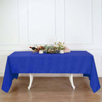 Polyester 60"x126" Rectangle Tablecloth Royal Blue - Wrinkle-Resistant Table Cover