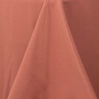 Premium Polyester 90"x156" Rectangle Tablecloth Terracotta (Rust) - Seamless 220GSM Stain-Resistant Table Cover
