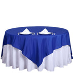 Polyester 70"x70" Table Overlay Square Tablecloth Royal Blue - Wrinkle-Resistant & Durable Table Cover