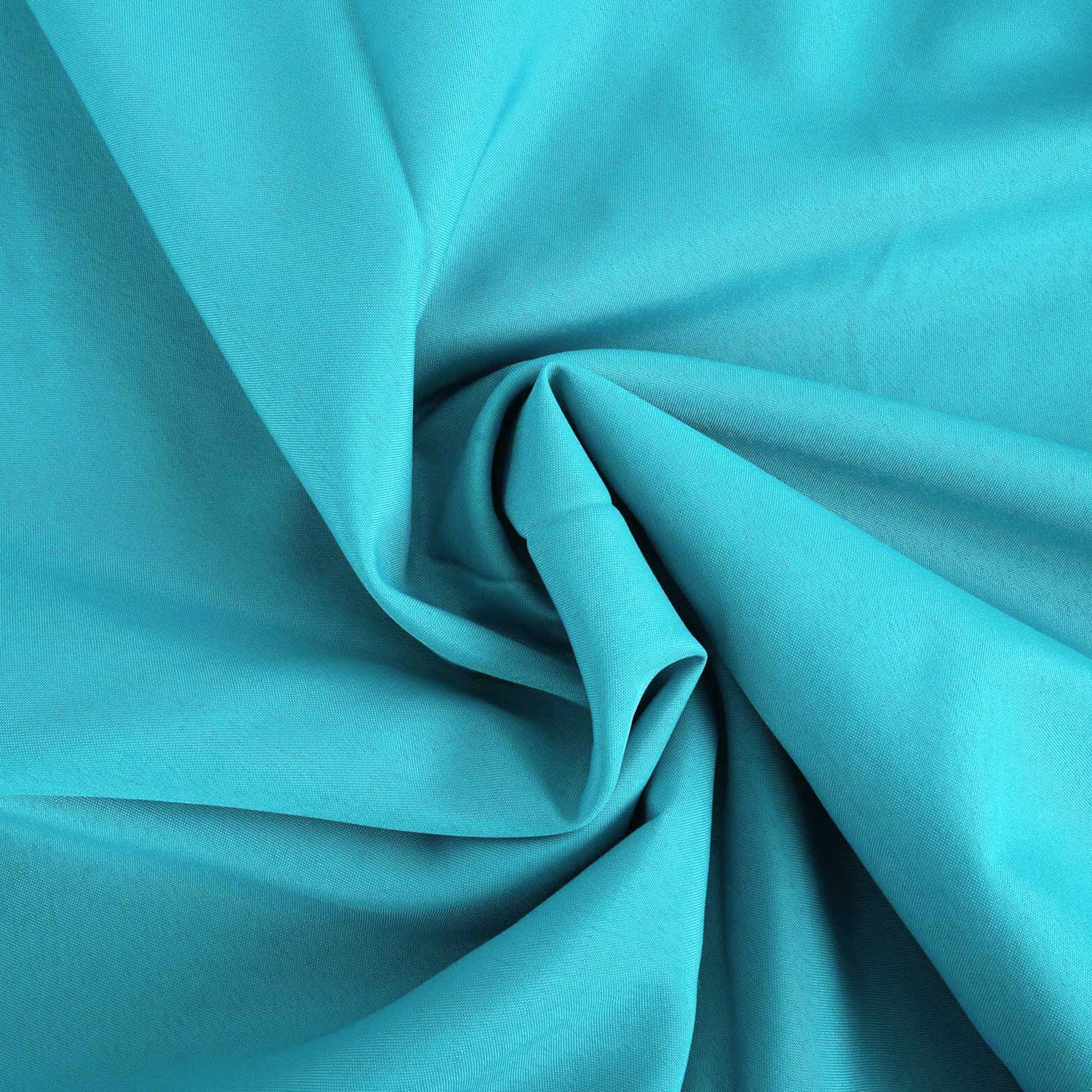 Polyester 120" Round Tablecloth Turquoise - Seamless Wrinkle-Resistant Table Cover
