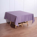 Polyester Square 70"x70" Tablecloth Violet Amethyst - Wrinkle-Resistant & Durable Table Cover