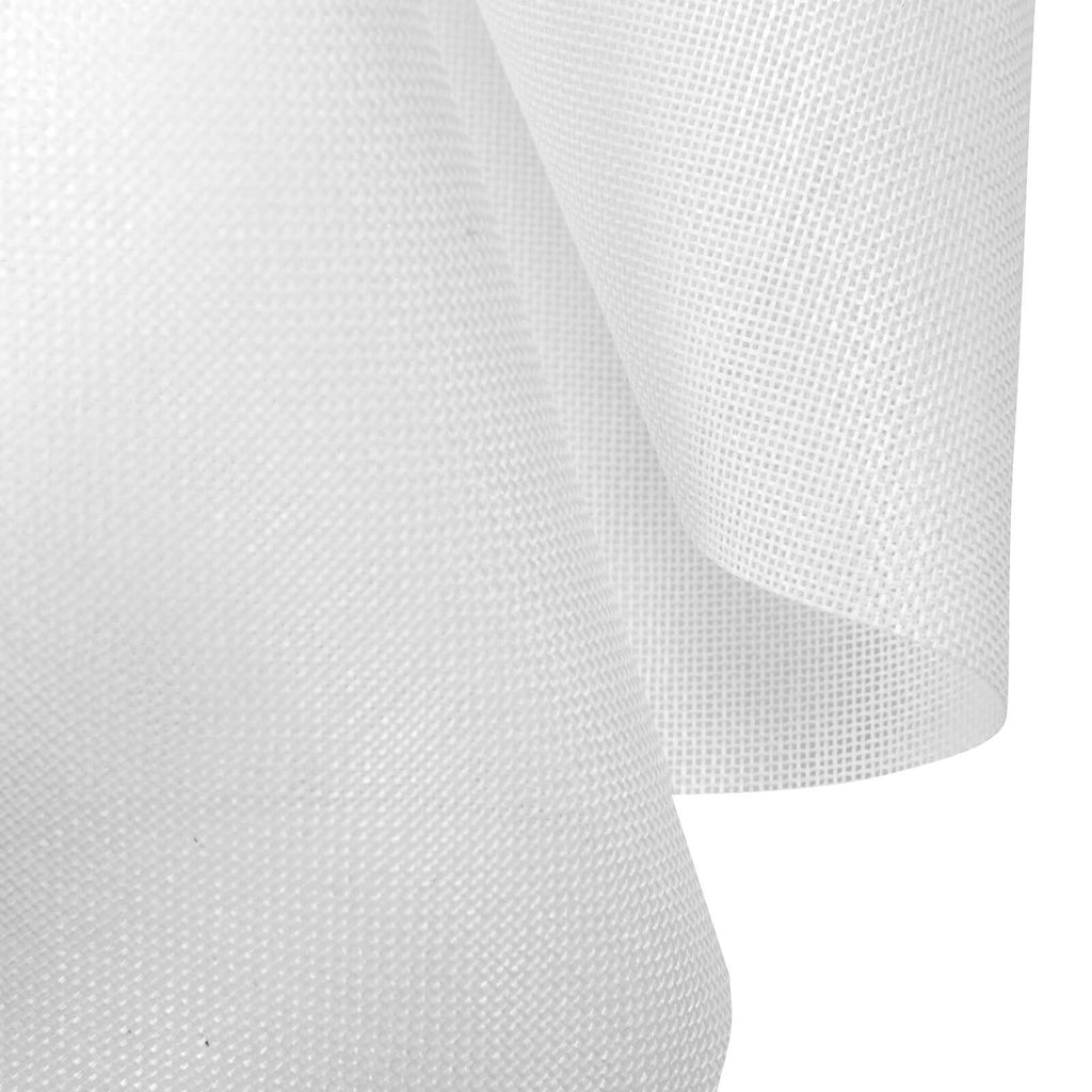 6"x10 Yards White Polyester Burlap Fabric Roll