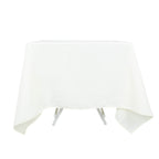Premium Polyester Square Tablecloth 70"x70" Ivory 220GSM Wrinkle-Resistant Table Cover