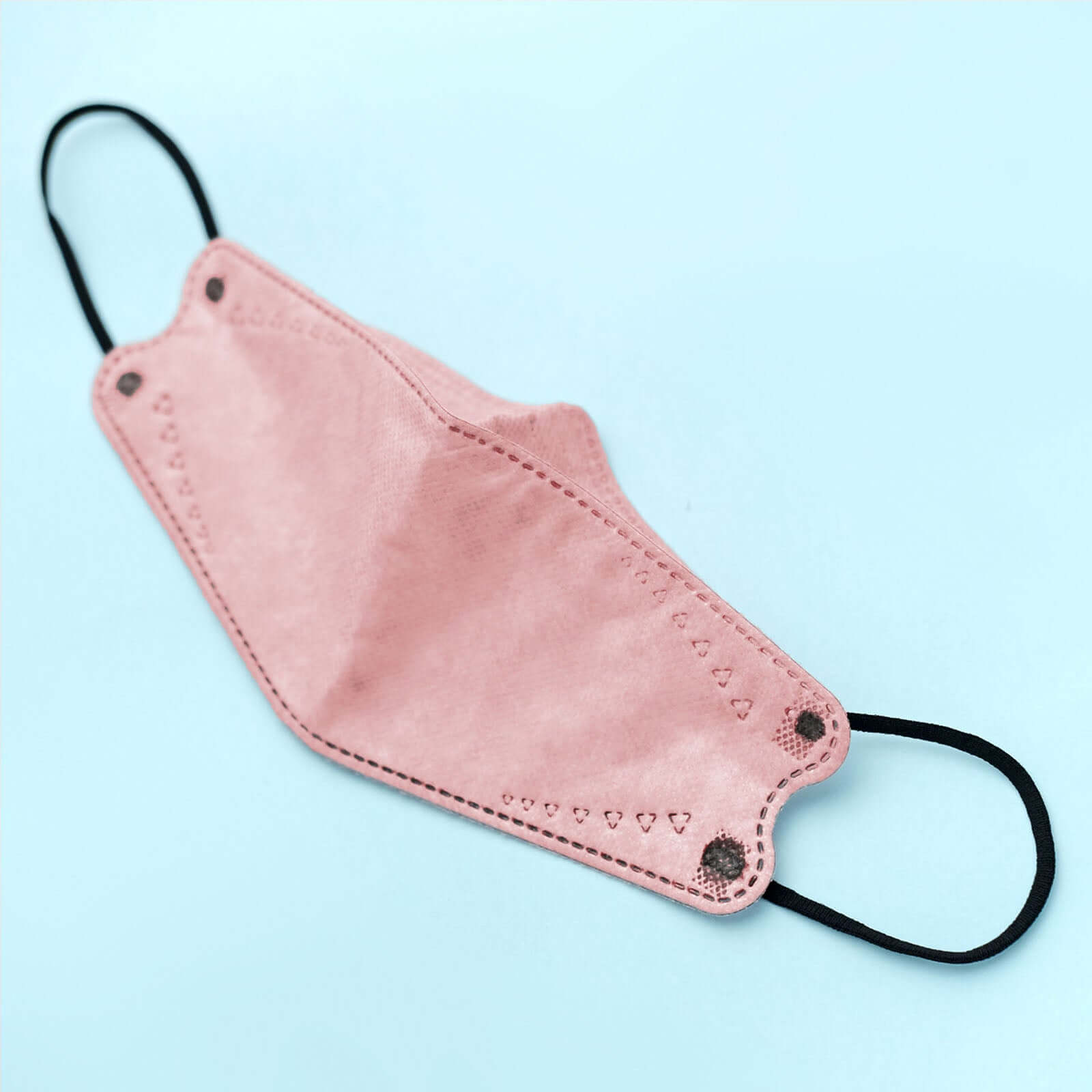 10 Pack Dusty Rose Breathable KF94 Face Mask, 3D Fish-Design Mouth Shields for Adult, 4-Layer Protective Face Masks with Adjustable Nose Clip