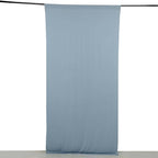 Dusty Blue 4 - Way Stretch Spandex Event Curtain Drapes, Wrinkle Free Backdrop Event Panel with Rod Pockets - 5ftx10ft - Bell Racket Store