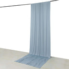 Dusty Blue 4 - Way Stretch Spandex Event Curtain Drapes, Wrinkle Free Backdrop Event Panel with Rod Pockets - 5ftx14ft - Bell Racket Store