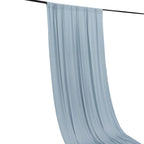 Dusty Blue 4 - Way Stretch Spandex Event Curtain Drapes, Wrinkle Free Backdrop Event Panel with Rod Pockets - 5ftx16ft - Bell Racket Store