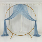 Dusty Blue Sheer Backdrop Drape â€“ 5ftx32ft Wedding Arch & Ceiling Decor Panel, Wrinkle Free with Soft Shimmer - Bell Racket Store