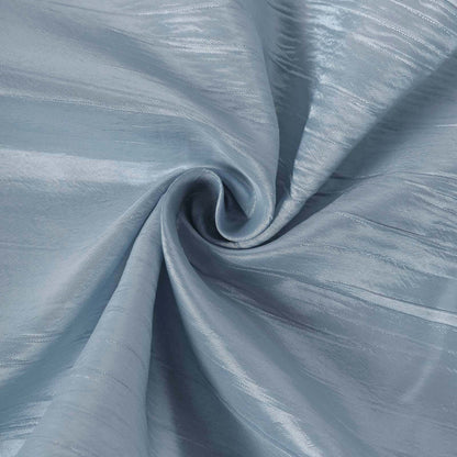 Taffeta 12"x108" Table Runner Dusty Blue - Accordion Crinkle Design
