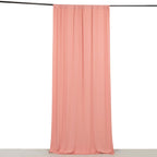 Dusty Rose 4 - Way Stretch Spandex Event Curtain Drapes, Wrinkle Free Backdrop Event Panel with Rod Pockets - 5ftx10ft - Bell Racket Store