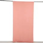 Dusty Rose 4 - Way Stretch Spandex Event Curtain Drapes, Wrinkle Free Backdrop Event Panel with Rod Pockets - 5ftx10ft - Bell Racket Store