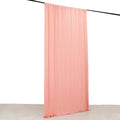 Dusty Rose 4 - Way Stretch Spandex Event Curtain Drapes, Wrinkle Free Backdrop Event Panel with Rod Pockets - 5ftx10ft - Bell Racket Store