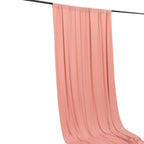 Dusty Rose 4 - Way Stretch Spandex Event Curtain Drapes, Wrinkle Free Backdrop Event Panel with Rod Pockets - 5ftx18ft - Bell Racket Store