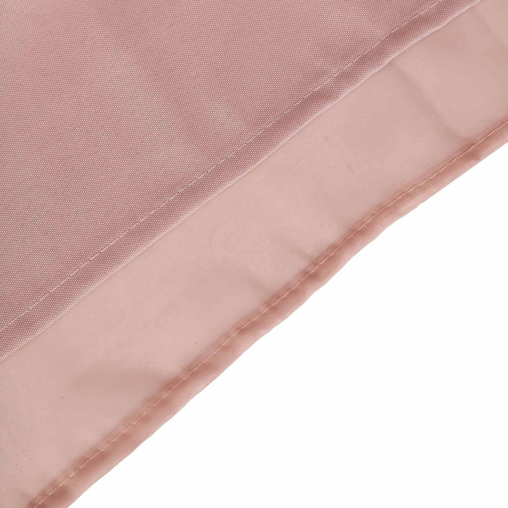 Dusty Rose Chiffon Polyester Event Curtain Drapes, Dual Layer Divider Backdrop Curtain Panels with Rod Pockets - 10ftx10ft - Bell Racket Store