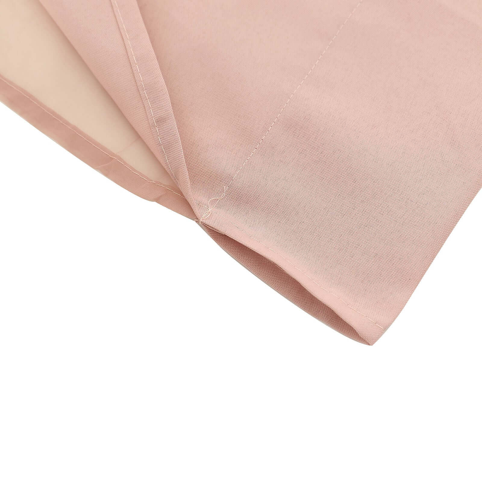 Dusty Rose Chiffon Polyester Event Curtain Drapes, Dual Layer Divider Backdrop Curtain Panels with Rod Pockets - 10ftx10ft - Bell Racket Store