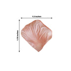 500-Pack Rose Petals Round Design Dusty Rose Silk Confetti - Decorative Scatters for Tables and Floors