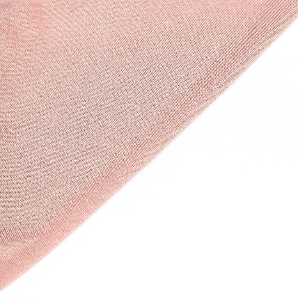 5 Pack Stretch Spandex Chair Sashes Dusty Rose - Fitted Finish Two Ply Heavy Duty Chair Bands 5"x12"