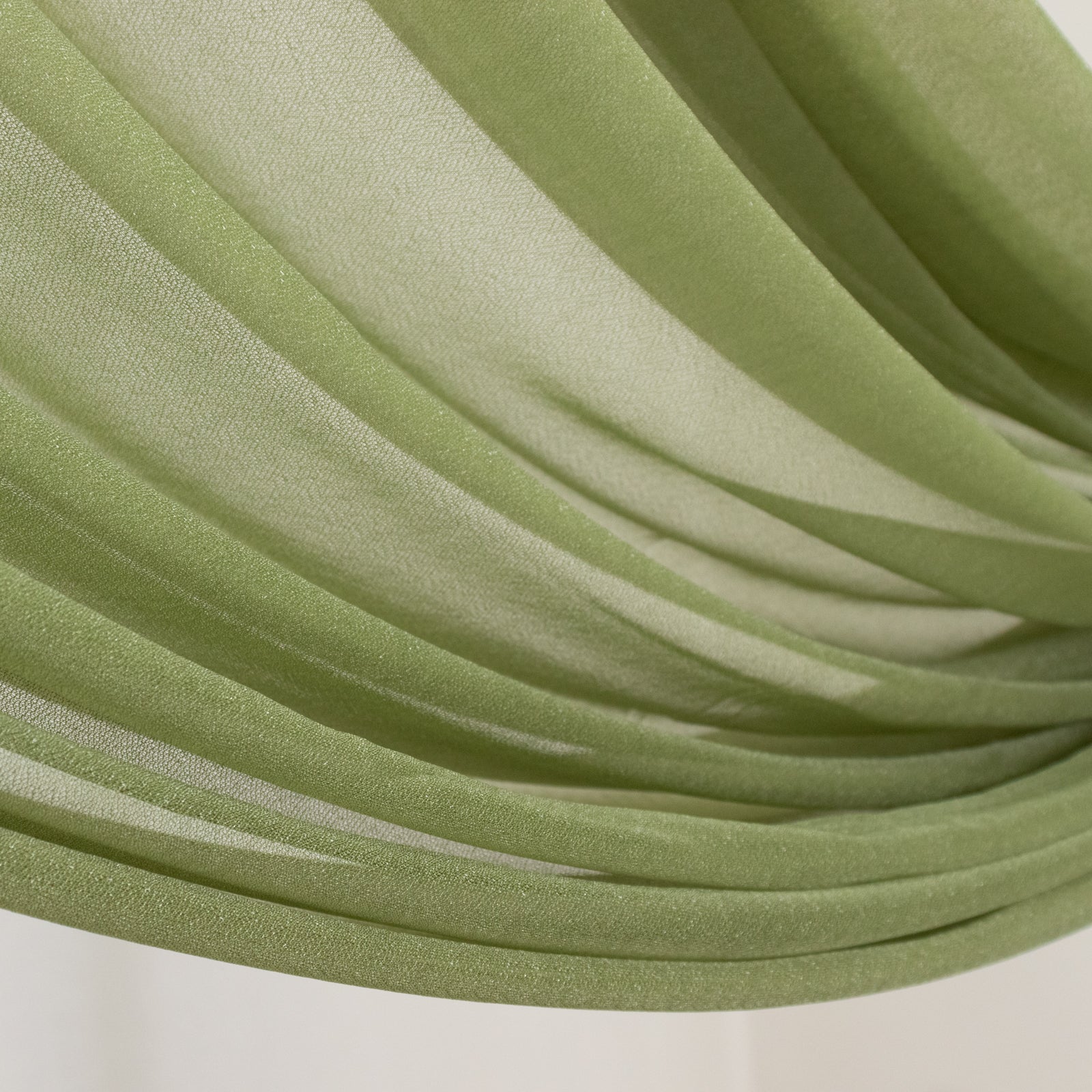 Dusty Sage Green Sheer Backdrop Drape â€“ 5ftx32ft Wedding Arch & Ceiling Decor Panel, Wrinkle Free with Soft Shimmer - Bell Racket Store