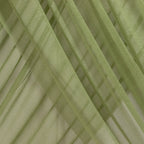 Dusty Sage Green Sheer Backdrop Drape â€“ 5ftx32ft Wedding Arch & Ceiling Decor Panel, Wrinkle Free with Soft Shimmer - Bell Racket Store