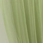 Dusty Sage Green Sheer Chiffon Valance Curtain 4ft x 5ft â€“ Wedding Arch Drape with Rod Pocket, Voile Backdrop Panel - Bell Racket Store