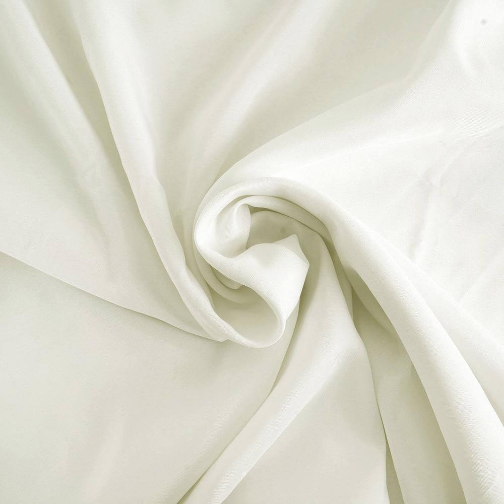 Stretch Spandex 96"x30" Rectangle Table Cover Ivory - Durable Form-Fitting Tablecloth