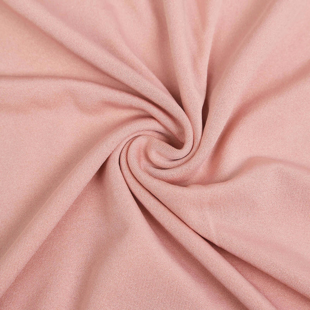 7ft Matte Dusty Rose Spandex Half Moon Chiara Backdrop Stand Cover, Custom Fitted Wedding Arch Cover
