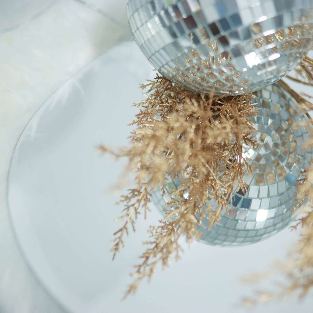 12 Pack Round Acrylic Mirror Wall Stickers, 6" Removable Wall Decals For Home Decor