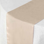 Polyester 12"x108" Table Runner Nude - Durable & Wrinkle-Resistant Table Decor