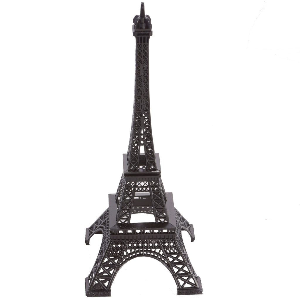 Eiffel Tower Table Centerpiece Metal Black - Stylish Decorative Cake Topper for Parties & Gatherings 10"