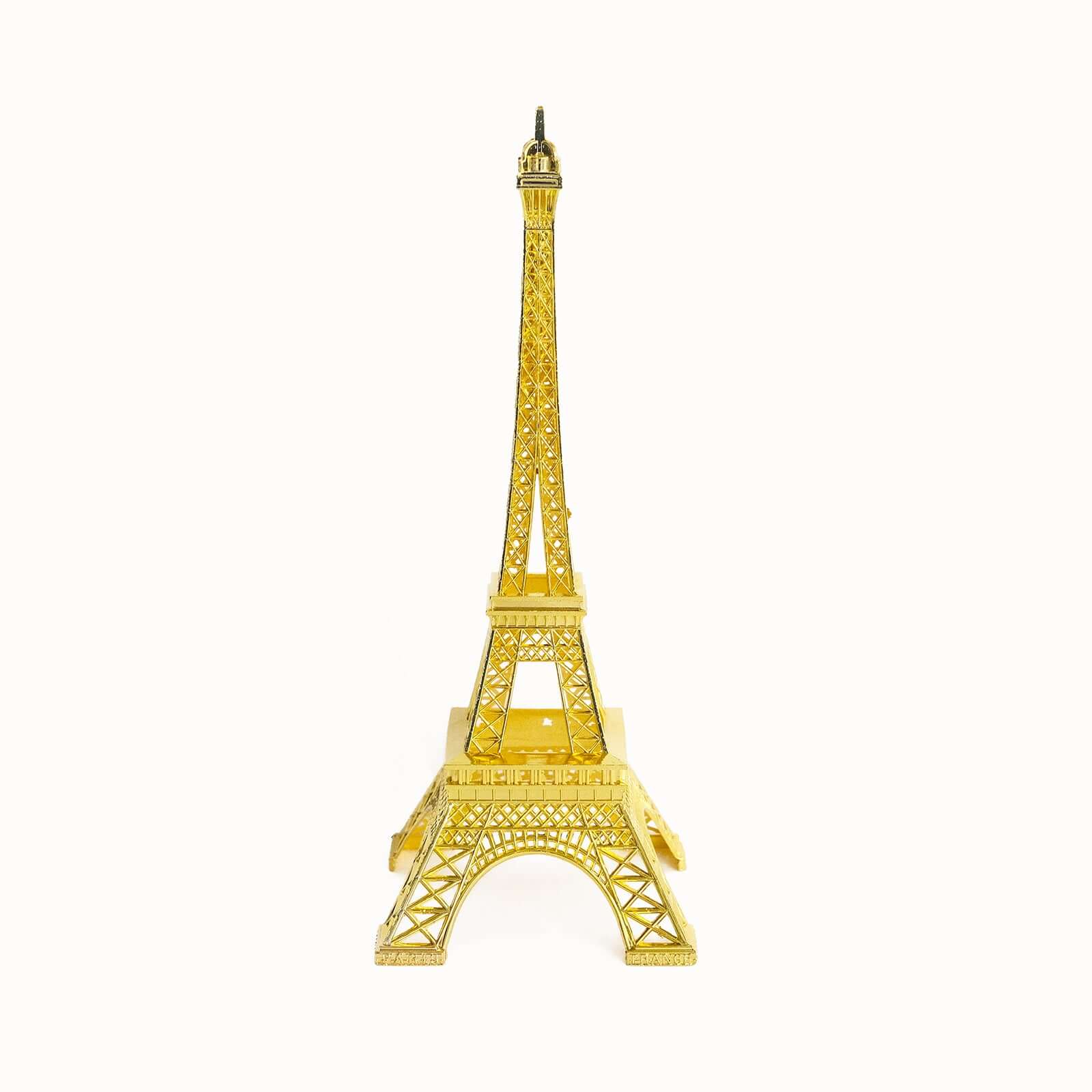 Eiffel Tower Table Centerpiece Metal Gold - Stylish Decorative Cake Topper for Parties & Gatherings 10" - NestOCart