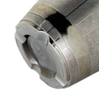 14" Silver Chrome Finished Rim Large Barrel Planter Pot, Indoor Outdoor Decorative Flower Pot