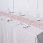 Chiffon 6ft Table Runner Blush - Flowy & Lightweight Table Decor