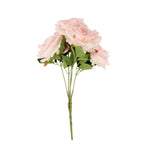 2 Bushes 17" Blush Premium Silk Jumbo Rose Flower Bouquet, High Quality Artificial Wedding Floral Arrangements