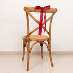 50 Yards 1.5" Burgundy Single Face Decorative Satin Ribbon