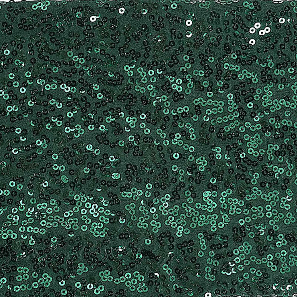 5 Pack Sequin Spandex Chair Sashes Hunter Emerald Green - Stretch Chair Bands 6"x15"