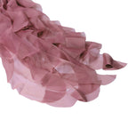 Chiffon Chair Sash with Curly Design Mauve Cinnamon Rose - Stylish Chair Decorations