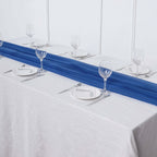 Chiffon 6ft Table Runner Royal Blue - Flowy & Lightweight Table Decor