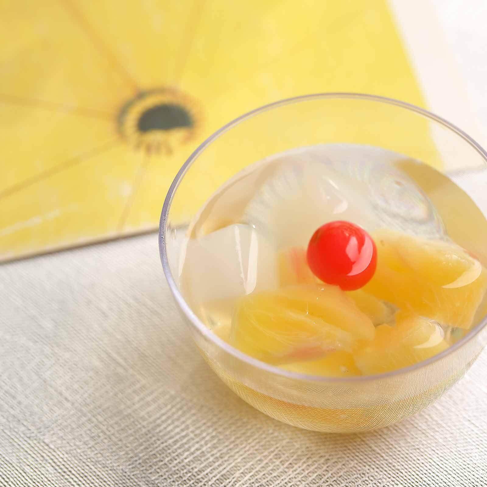 12-Pack Plastic Mini Snack Bowls Clear - Compact Disposable Bowls for Parties 4oz