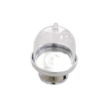 12-Pack Fillable Mini Pedestal Candy Container Clear/Silver - Stylish Candy Treat Favor Containers with Dome Lid 3"