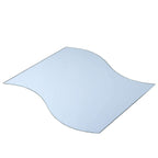 4-Pack Hanging Wall Decor Wave Glass Mirror Table Centerpiece - Reflective Decorative Display 12"