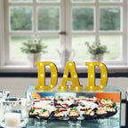 3D Marquee Letter "D" Warm White 6 LED Lights Gold - Chic Light-Up Decor for Events 6"