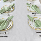 5 Pack Satin 20"x20" Napkins Sage Green - Luxurious Shine & Smooth Dinner Napkins
