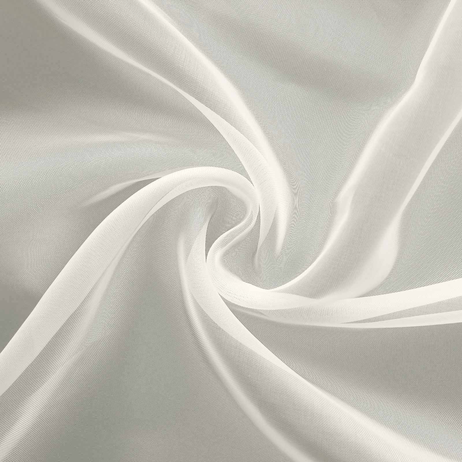 Chiffon 6ft Table Runner Ivory - Flowy & Lightweight Table Decor