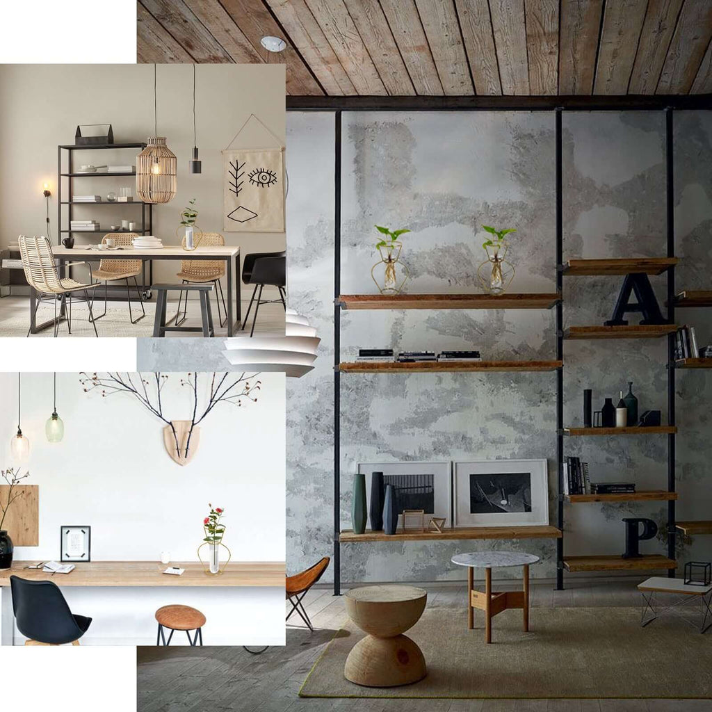 2-Pack Mini Wedding Centerpieces Gold Metal Frame Triangular Geometric Design - Test Tube Bud Vases 6"