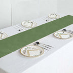 Polyester 12"x108" Table Runner Olive Green - Durable & Wrinkle-Resistant Table Decor
