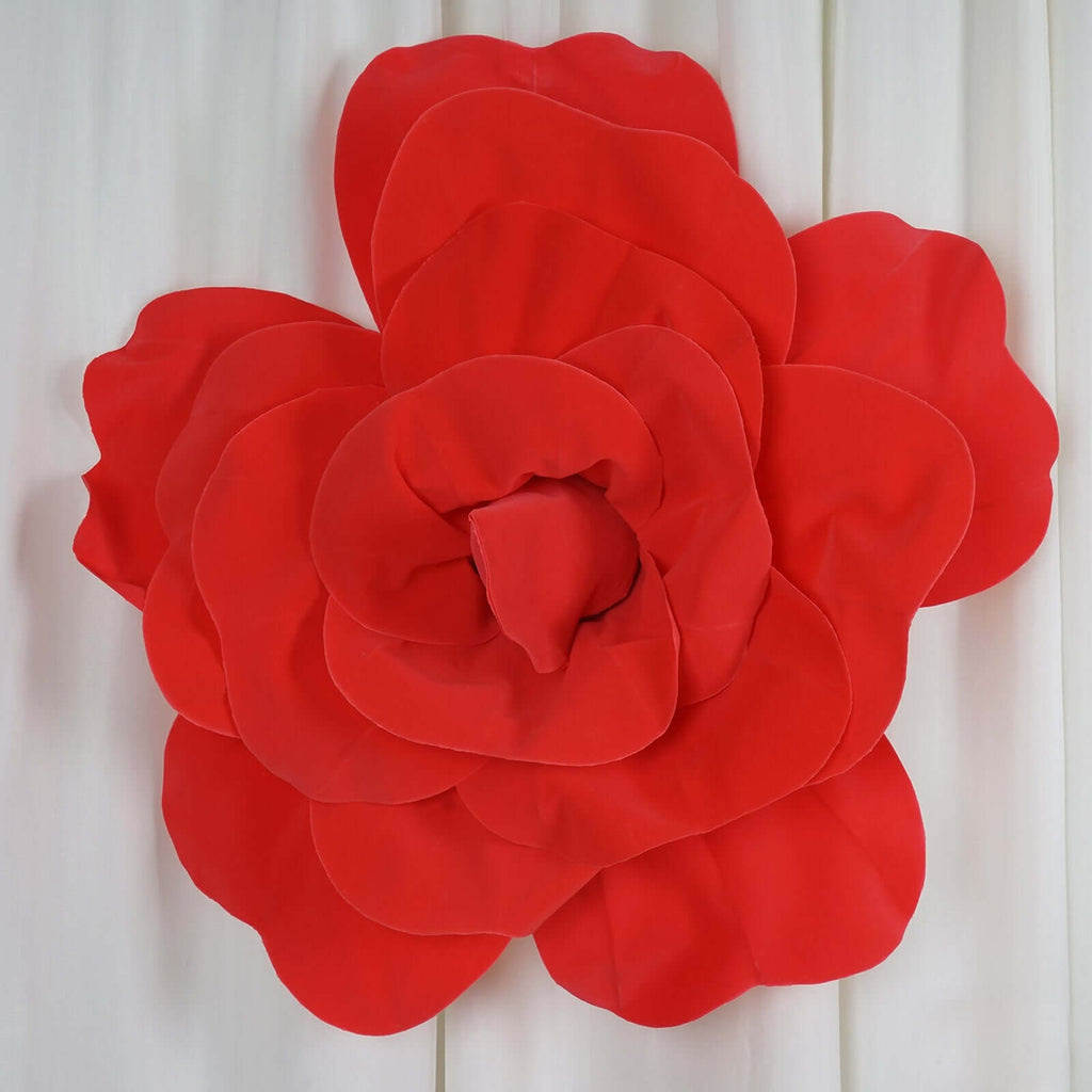 2 Pack 24" Large Red Real Touch Artificial Foam DIY Craft Roses