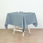 Polyester Square 54"x54" Tablecloth Dusty Blue - Wrinkle-Resistant & Durable Table Cover