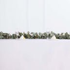 7ft Real Touch Green Artificial Eucalyptus Boxwood Leaf Garland Vine