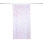 8ftx8ft Iridescent Big Payette Sequin Event Curtain Drapes, Backdrop Event Panel